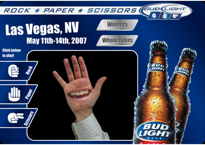 Bud Light Rock Paper Scissors – screenshot 1