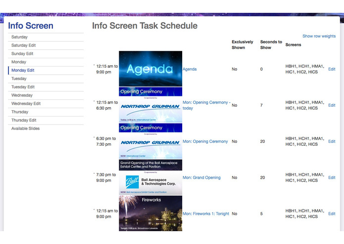 Space Symposium Digital Signage – screenshot 6