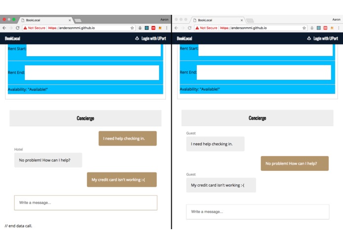 BookLocal ChatComponent – screenshot 1
