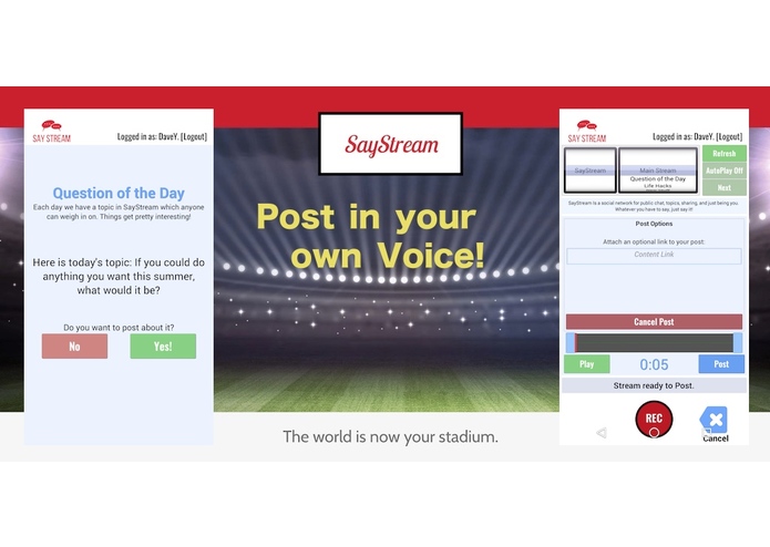 SayStream – screenshot 2