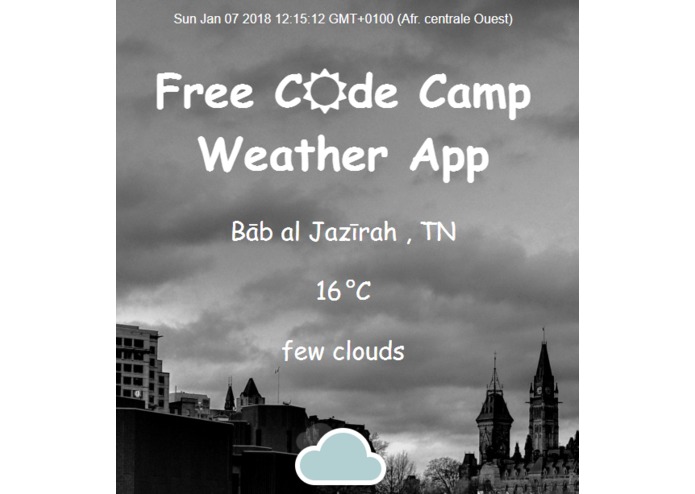 Local-weather-app – screenshot 1