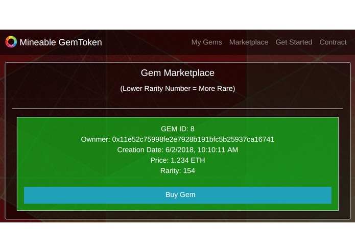 Mineable Gem Tokens – screenshot 2