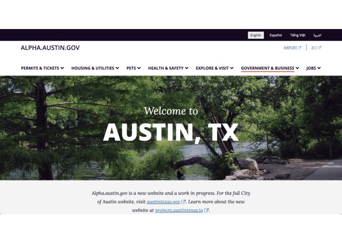 alpha.austin.gov – screenshot 1