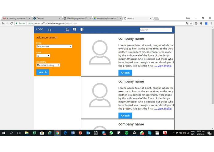 A-Match, empowering SMPs to go international  – screenshot 3