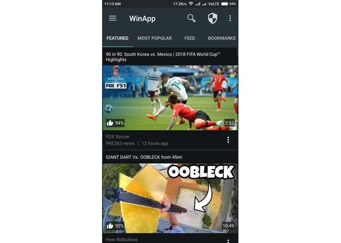 Winapp – screenshot 1