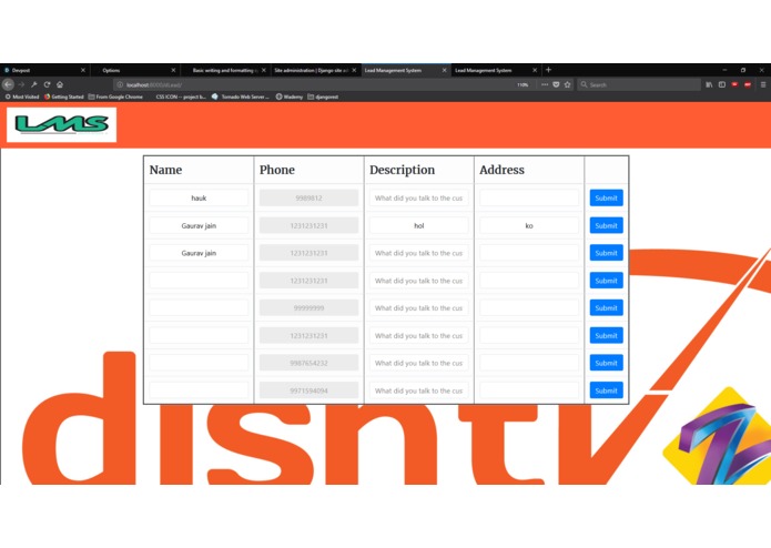 Dishathon-LDBMS – screenshot 1