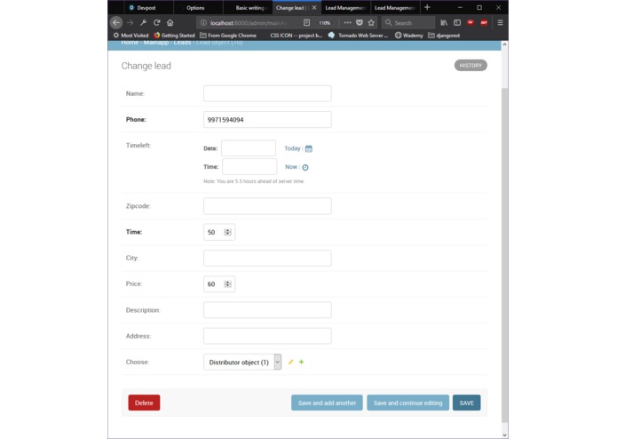 Dishathon-LDBMS – screenshot 3