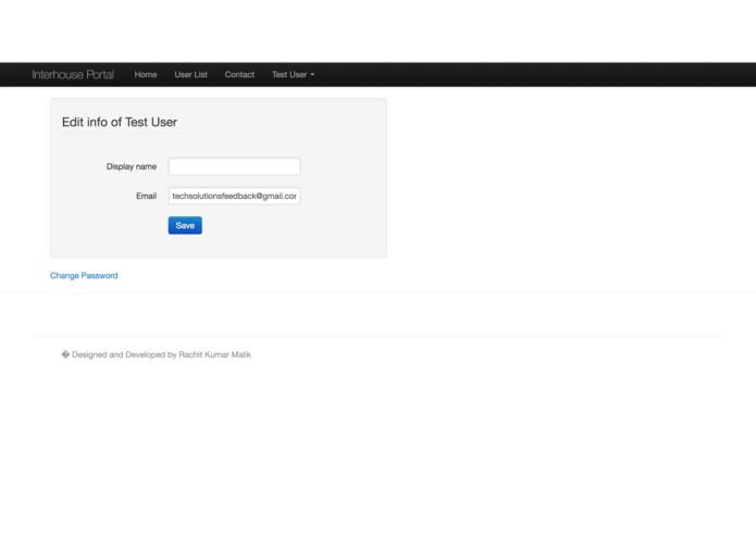 Interhouse event web registration system  – screenshot 7