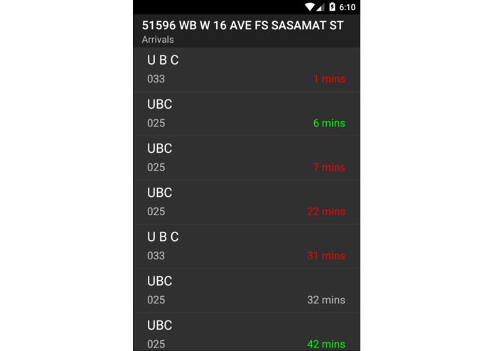 Buses R Us - Bus Tracking in the Lower Mainland, BC – screenshot 3