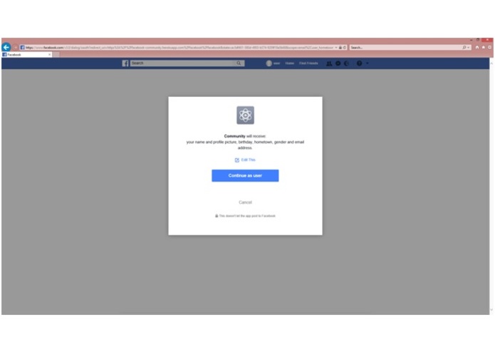 facebook-community – screenshot 2