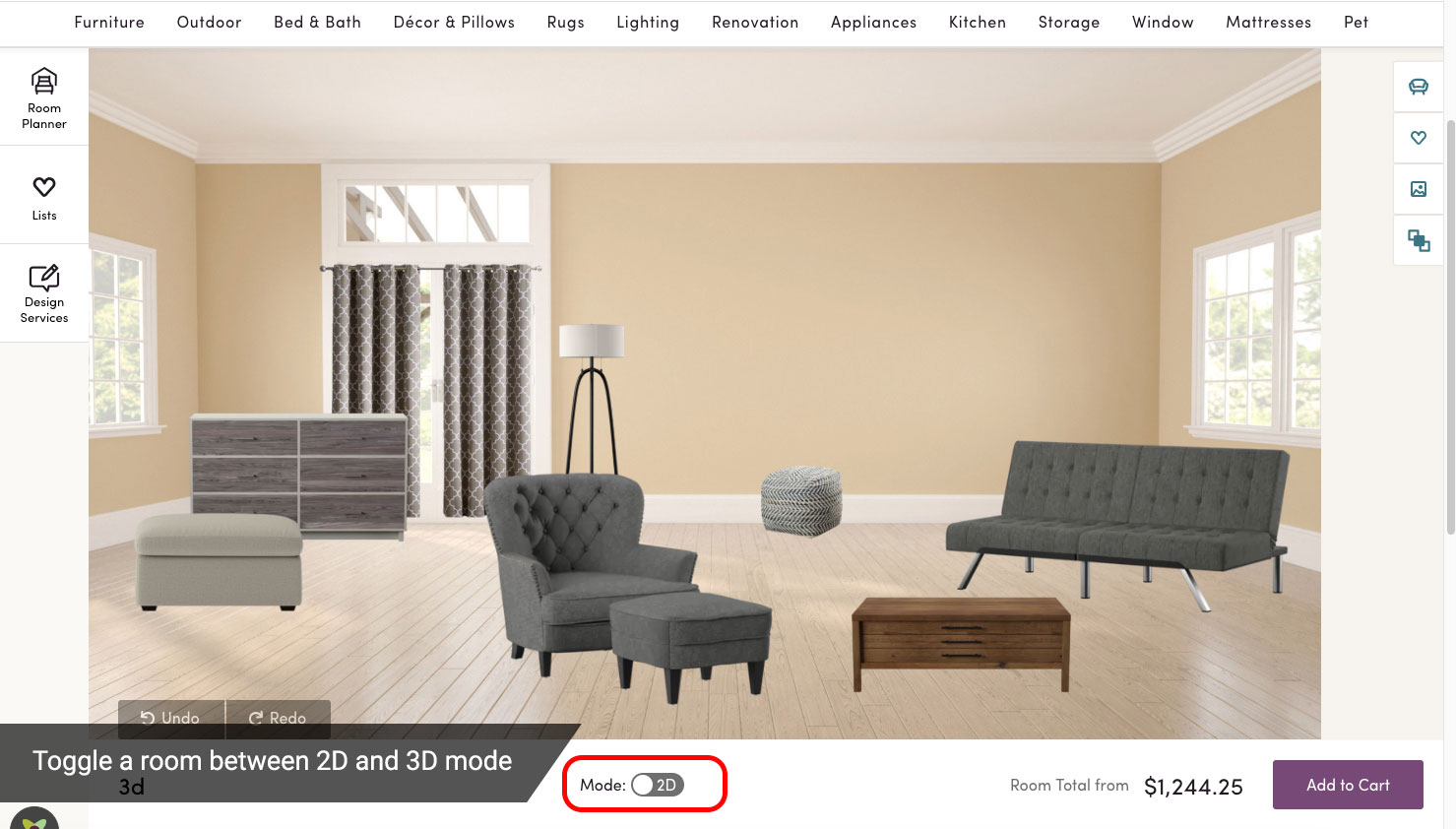 3D Room Visualizer Devpost