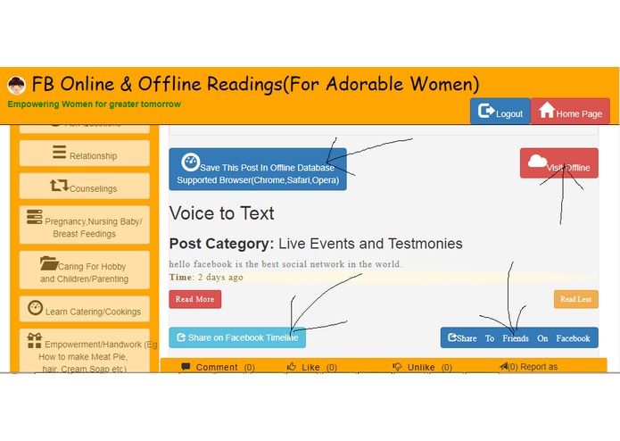 FB Online and Offline For Adorable Women – screenshot 3
