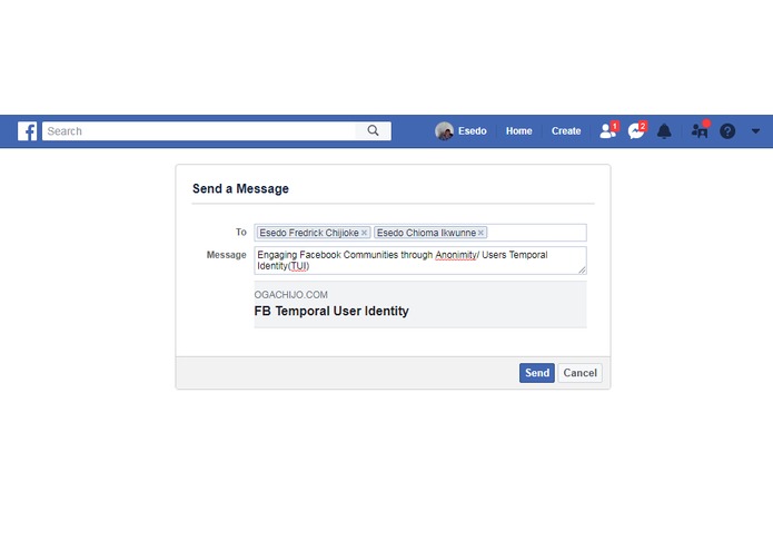 FB Users Temporal Identity and Anonimity – screenshot 2
