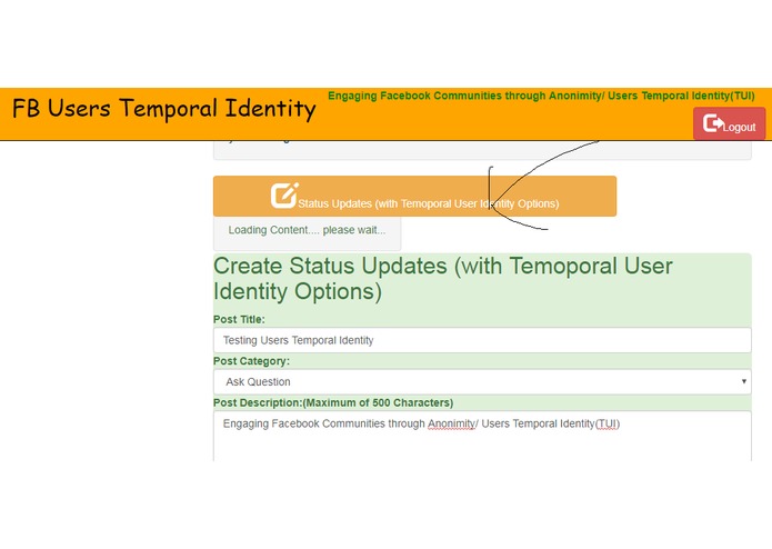 FB Users Temporal Identity and Anonimity – screenshot 5