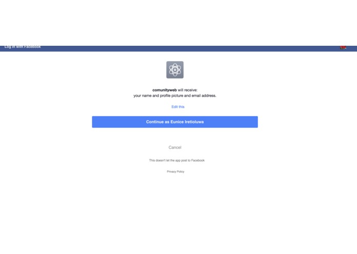 Community Web – screenshot 4