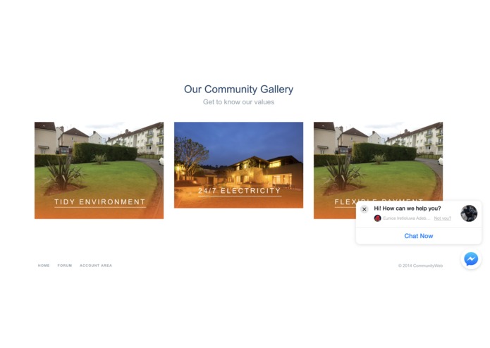 Community Web – screenshot 2