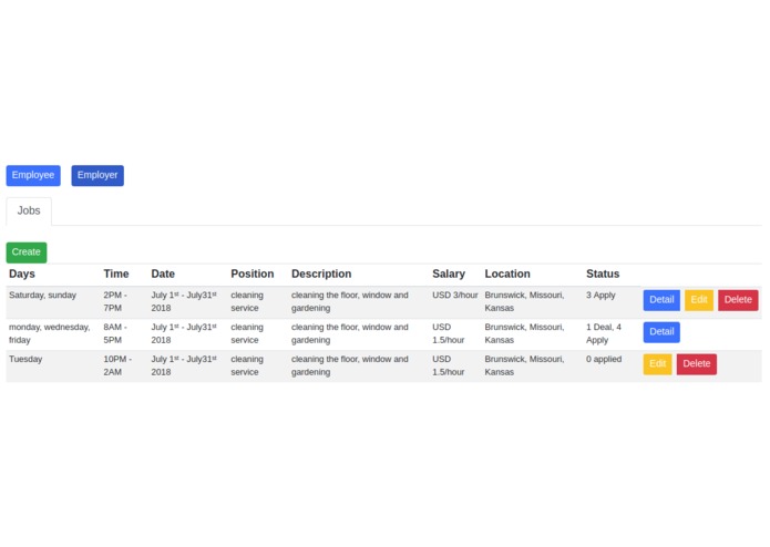 parttime – screenshot 1
