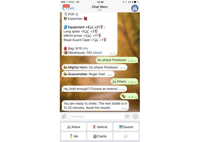 Chat Wars – screenshot 4
