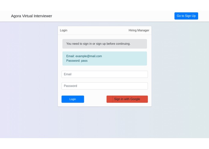 VI -  Virtual Interviewer – screenshot 4