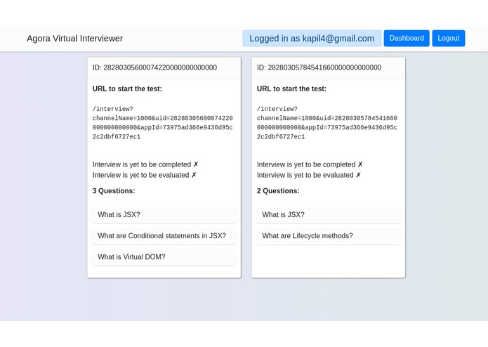 VI -  Virtual Interviewer – screenshot 6