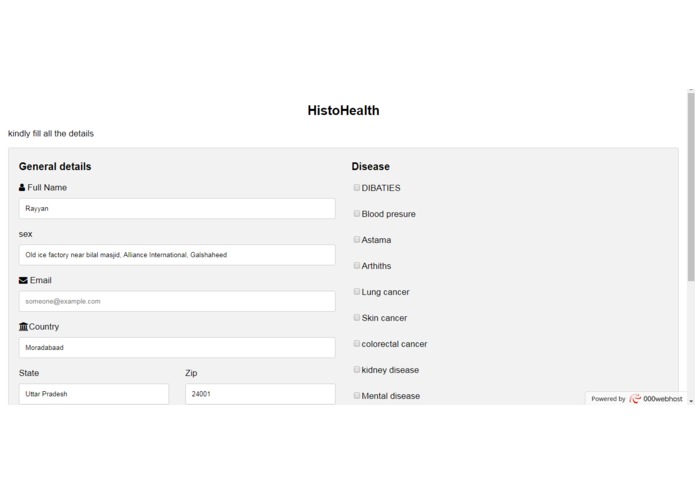 Q-054 HistoHealth – screenshot 1
