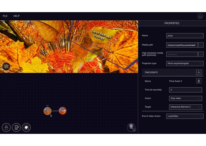 Autumn Leaf Jumper: Viond VR App #VRBucketList – screenshot 2