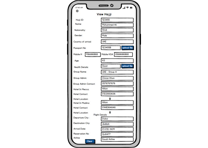 C-041 Hajji Tracking System – screenshot 6