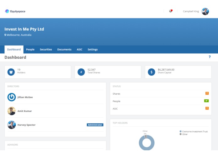 Equityspace – screenshot 3