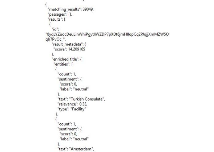 IBM Watson Discovery Service UiPath Connector – screenshot 2