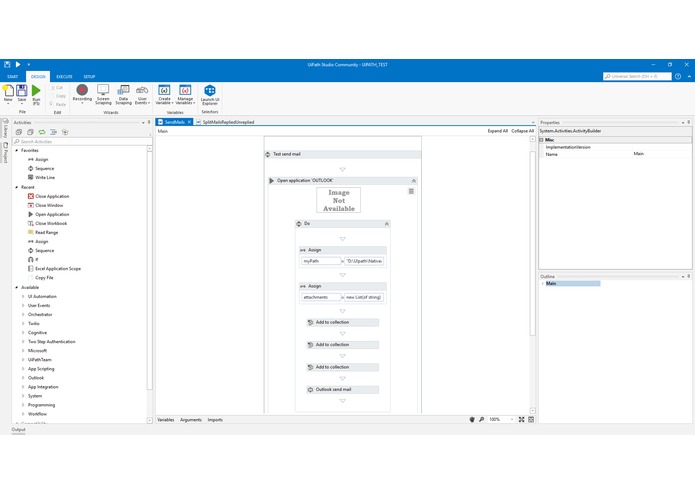OutlookActivities – screenshot 1