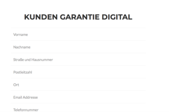 KUNDEN GARANTIE DIGITAL