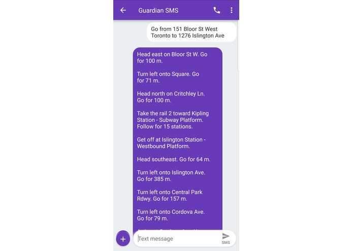 Guardian SMS – screenshot 2