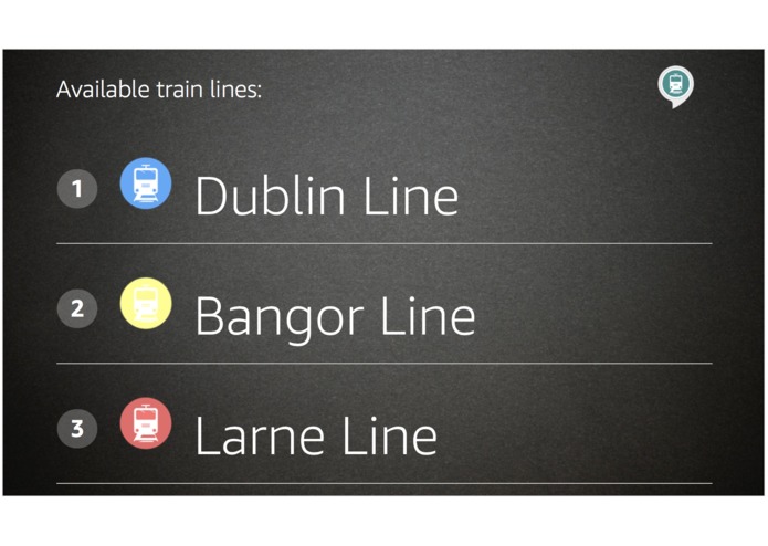 Translink train times in Northern Ireland – screenshot 1