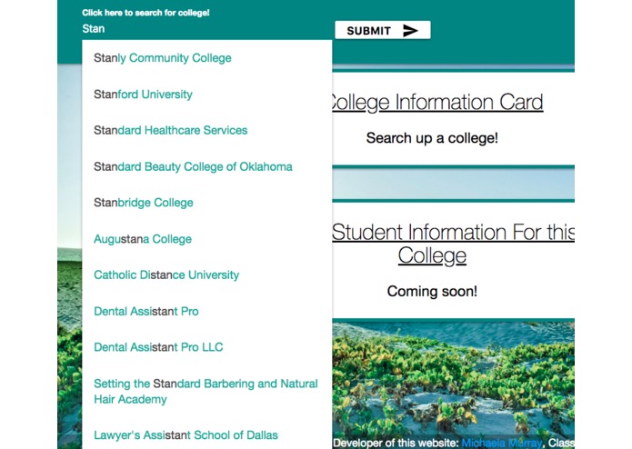 Bobcat College Counseling Website – screenshot 4