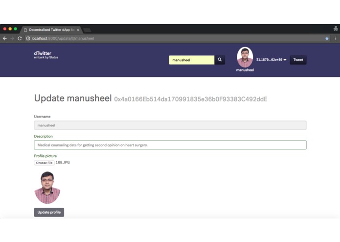 Extending Health Counseling Portal with SocialCalc, ML – screenshot 2