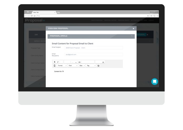 Proposal + – screenshot 2