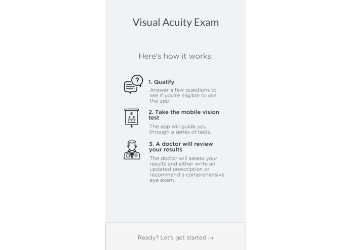 AR Visual Acuity Exam – screenshot 1