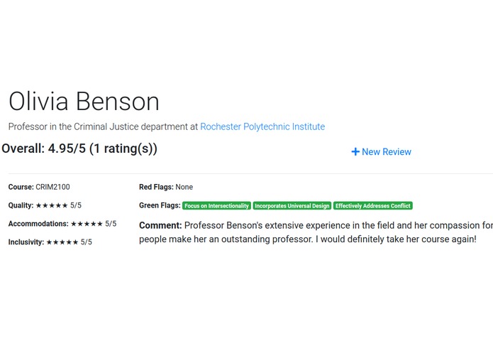 Inclusive Professor Ratings – screenshot 1