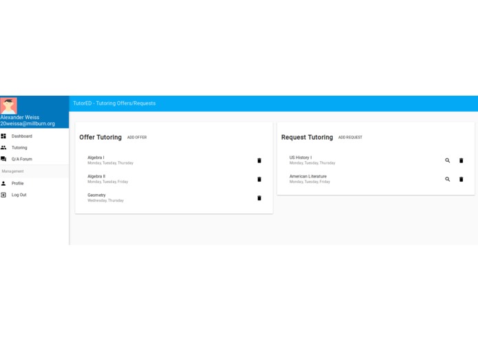 TutorEd – screenshot 1