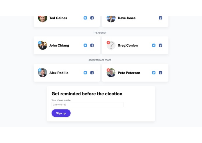 OneVote – screenshot 2