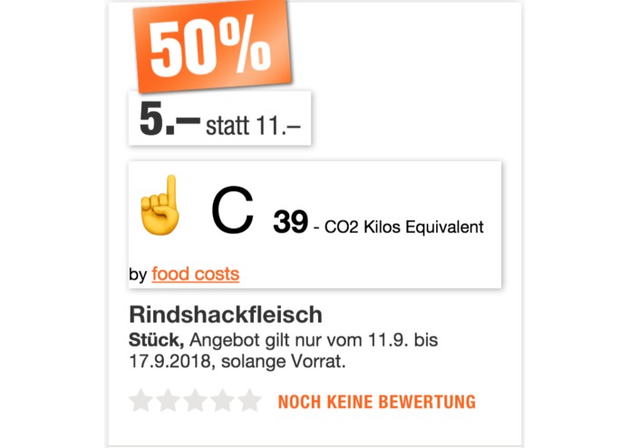 Food costs – screenshot 2