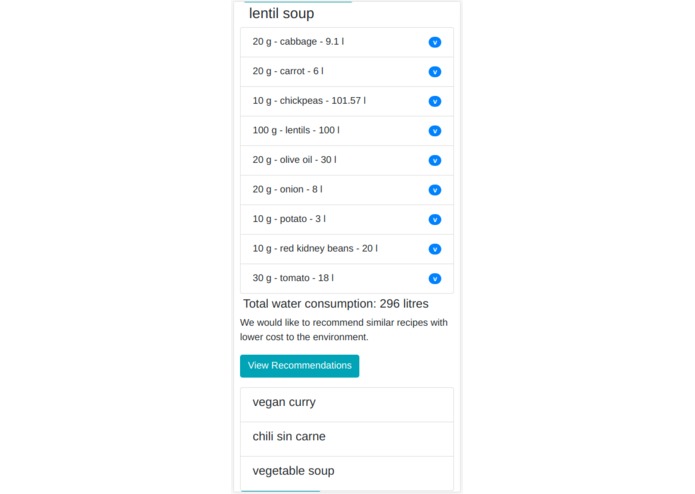 Sustainable Recipes – screenshot 3