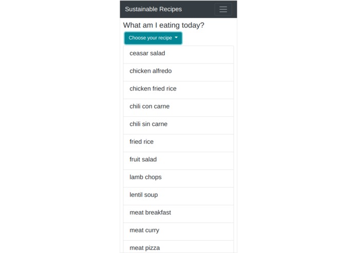 Sustainable Recipes – screenshot 4