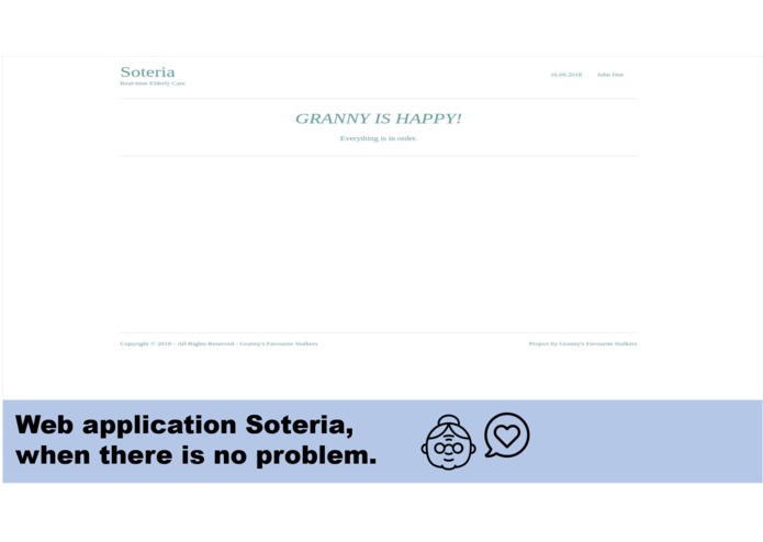 Soteria: real time elderly care service – screenshot 1
