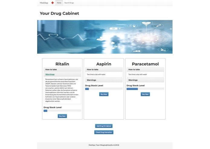 MediApp – screenshot 2