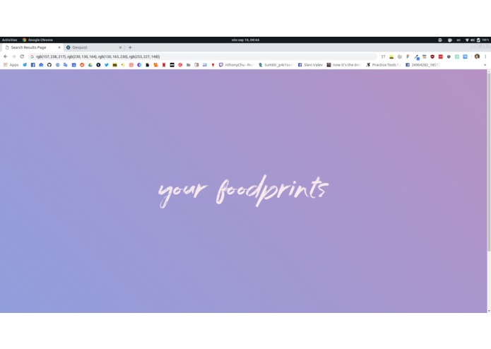 Foodprint – screenshot 1