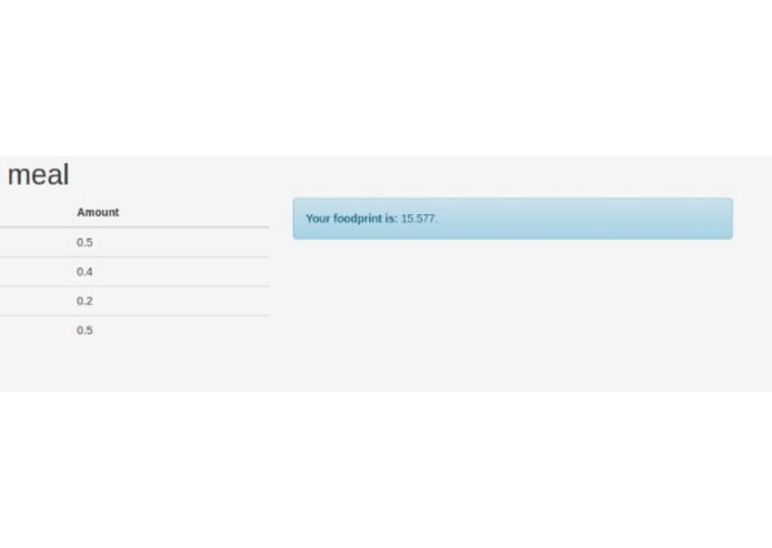 FoodPrint – screenshot 2