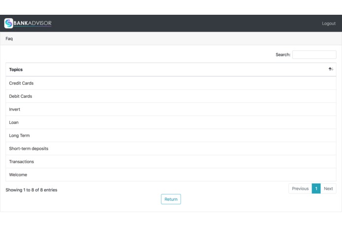 BankAdvisor – screenshot 2