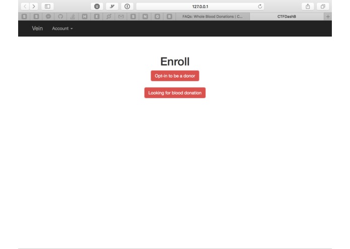 Vein app – screenshot 1