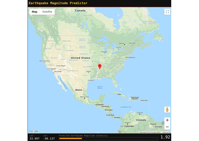 earthquake-regression-predictor – screenshot 1